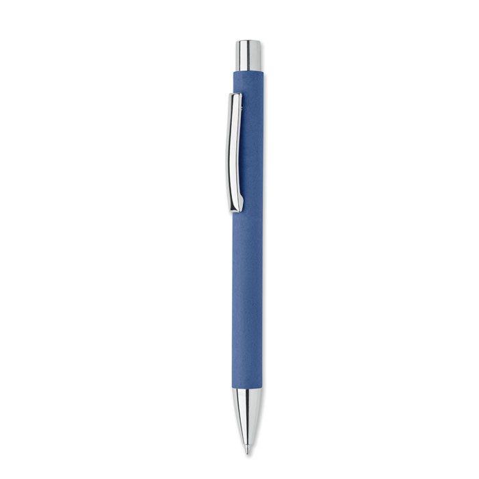 Stylo à bille en papier recyclé personnalisable OLYMPIA Bleu royal